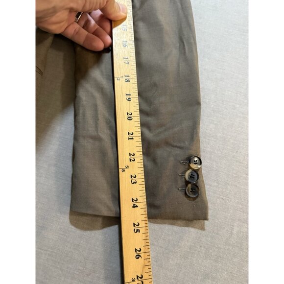 Hugo Boss Jacket Adult‎ Beige Medium Button Long Sleeve Blazer Mens Made In USA. - Picture 11 of 16